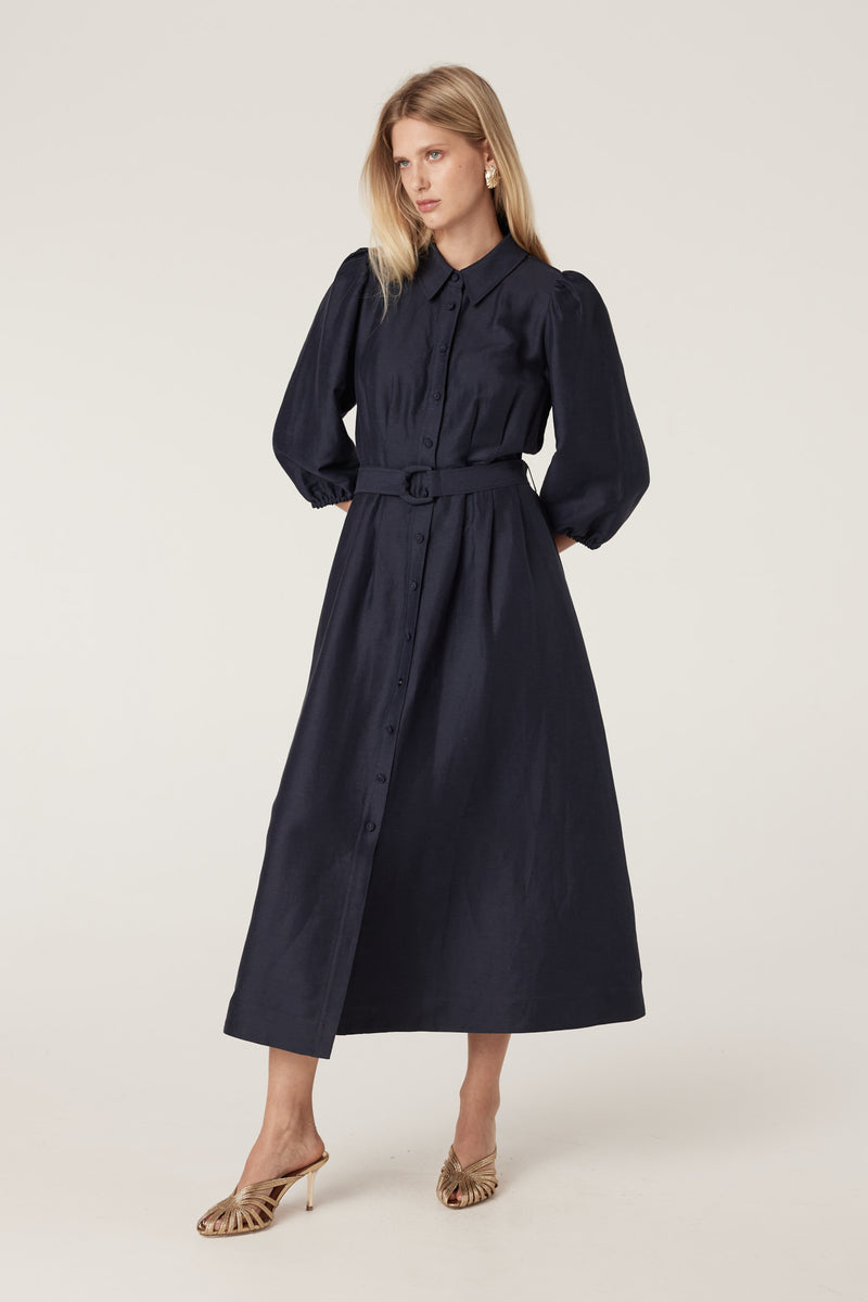 Cable Manly Dress - Navy