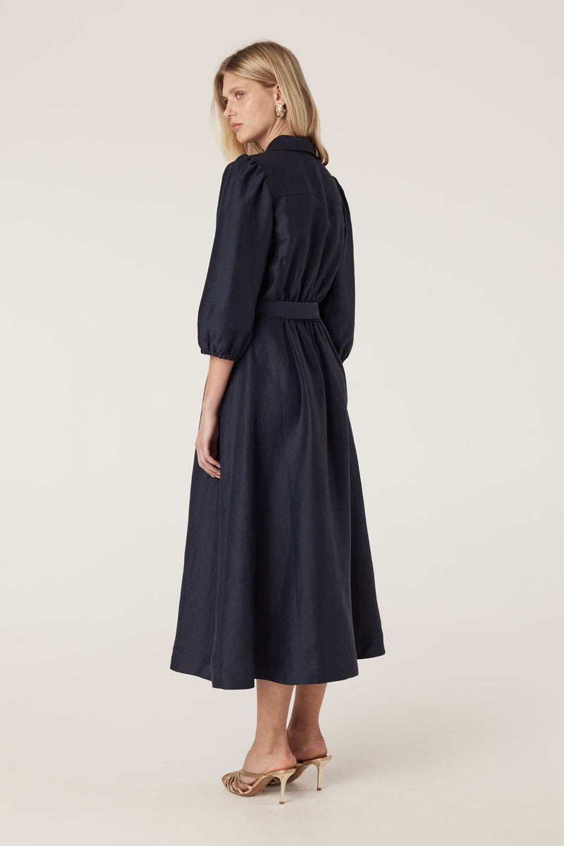 Cable Manly Dress - Navy