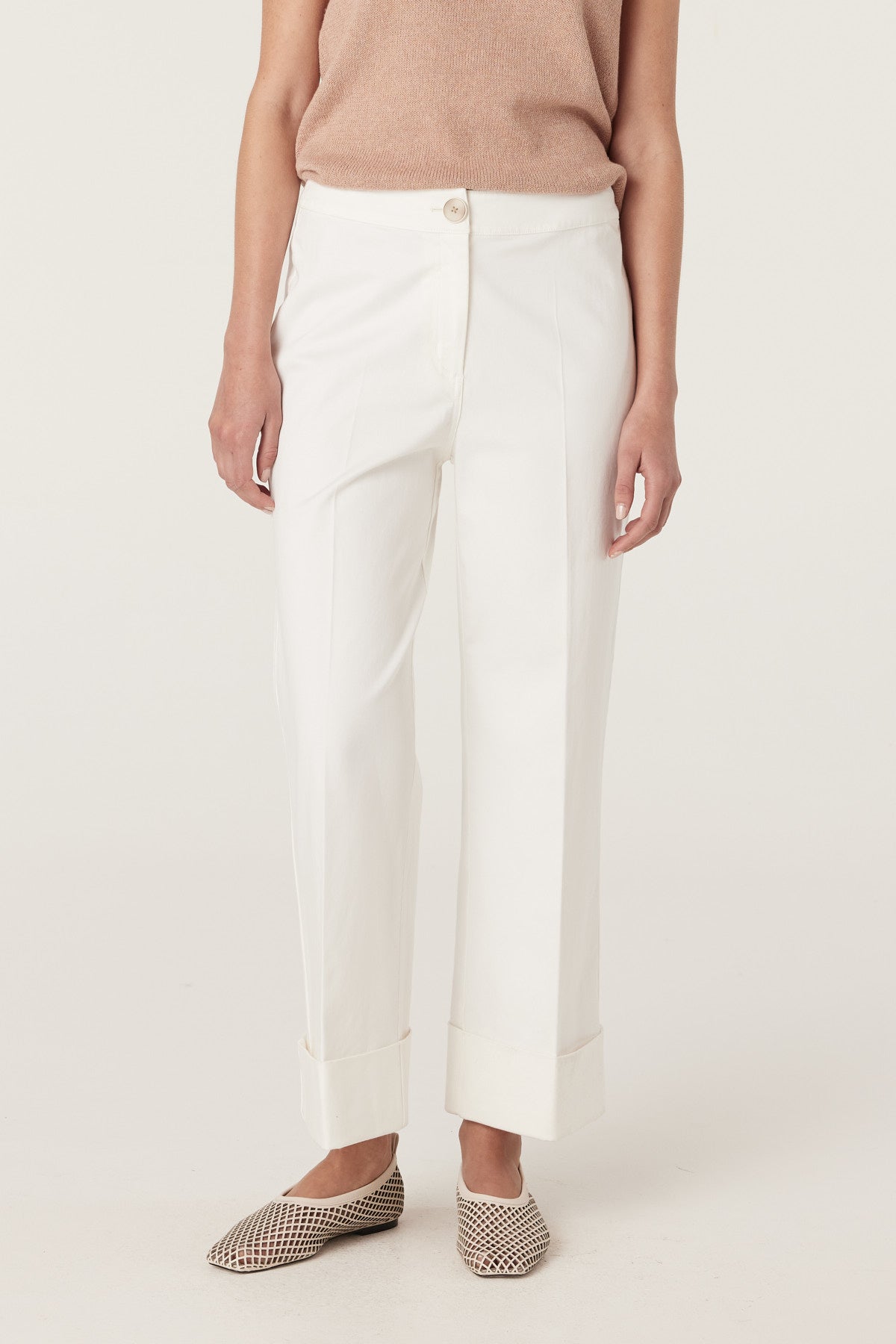 Cable Porto Pant - White
