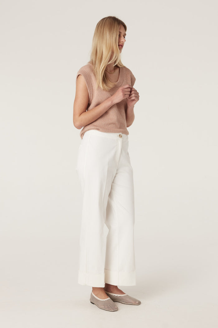 Cable Porto Pant - White