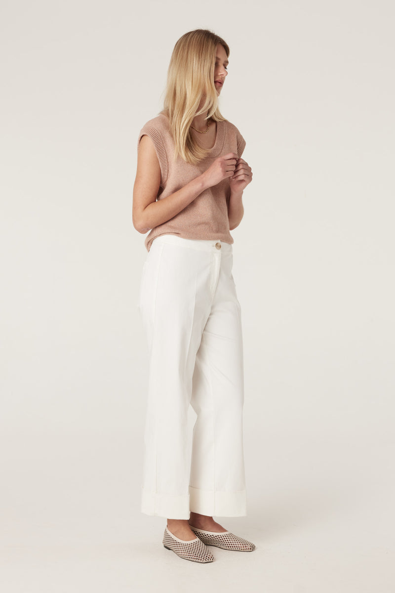 Cable Porto Pant - White