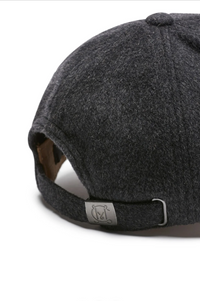 Cable Wool Cashmere Cap - Charcoal