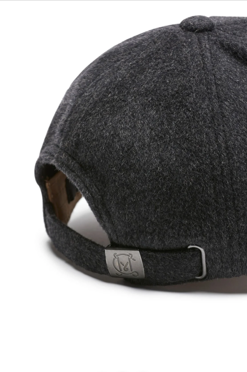Cable Wool Cashmere Cap - Charcoal