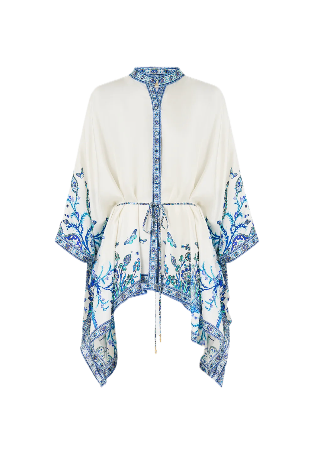Camilla Button Through Scarf Blouse - Isnik Lullaby