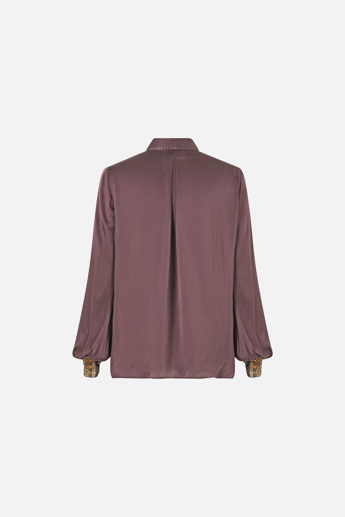 Camilla Collared Shirt With Frill Neck Detail - Animals In The Palace