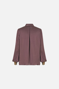 Camilla Collared Shirt With Frill Neck Detail - Animals In The Palace