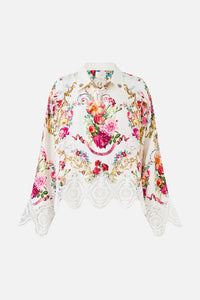Camilla Cropped Relaxed Shirt - Torero Libertine