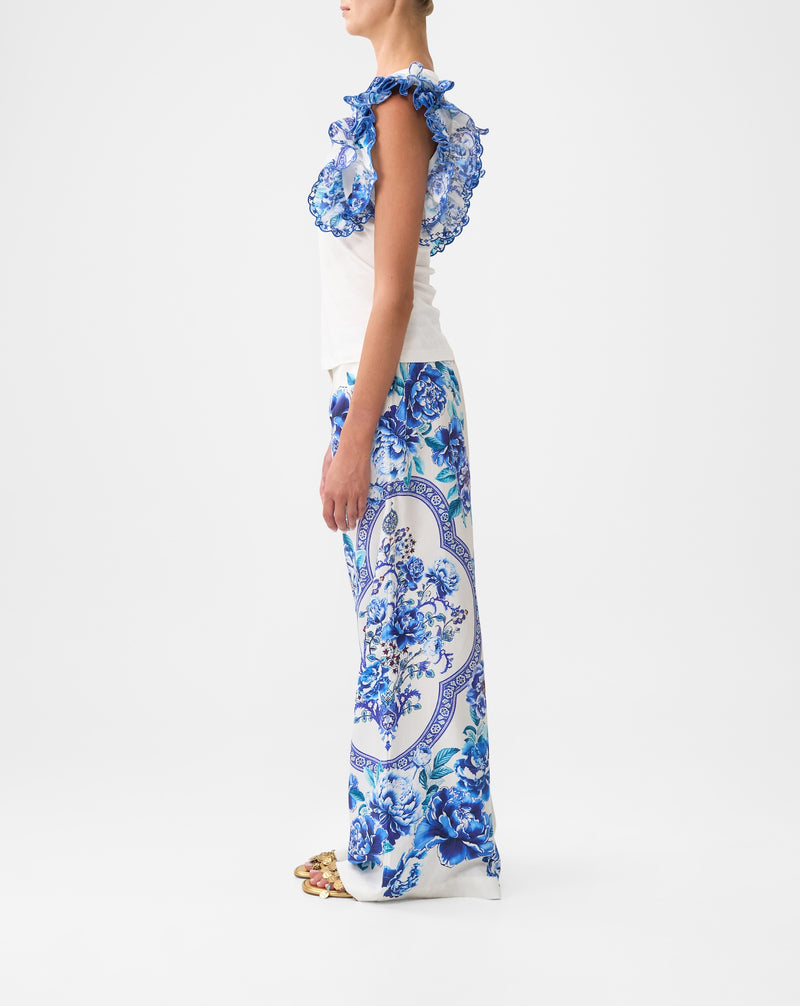 Camilla Double Frill Sleeve Tee - A Ceramic Garden