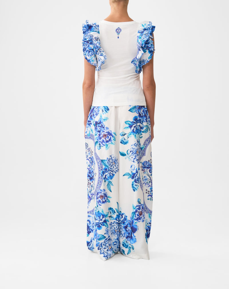 Camilla Double Frill Sleeve Tee - A Ceramic Garden