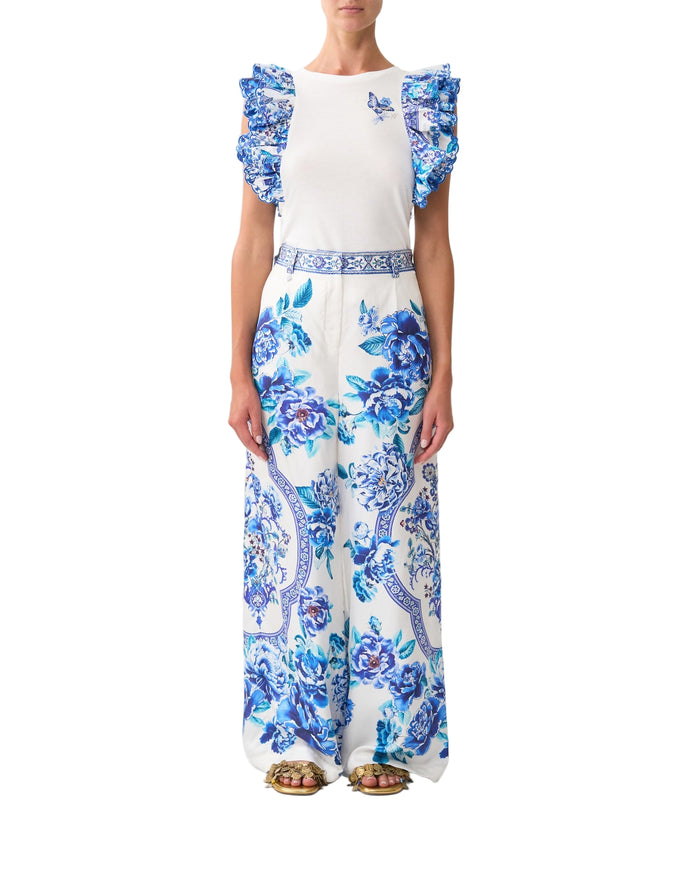 Camilla Double Frill Sleeve Tee - A Ceramic Garden