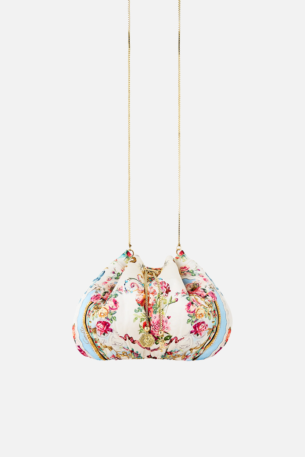 Camilla Drawstring Pouch Bag With Chain Strap - Toreno Libertine