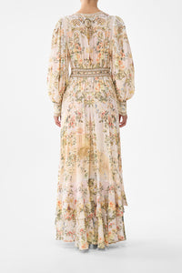 Camilla Long Button Front Dress - Twilight In Istanbul