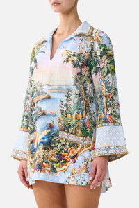 Camilla Long Sleeve Tunic Dress - Sisi Society