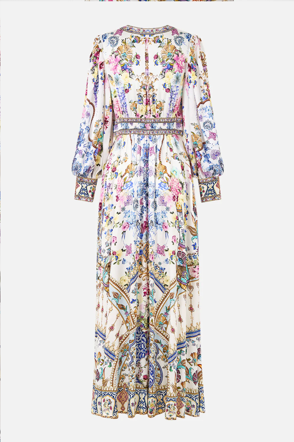 Camilla Shaped Waistband Dress With Gathered Sleeves - All About That Lace