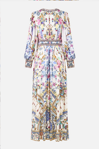 Camilla Shaped Waistband Dress With Gathered Sleeves - All About That Lace