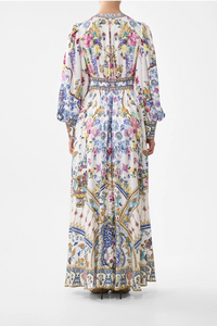 Camilla Shaped Waistband Dress With Gathered Sleeves - All About That Lace