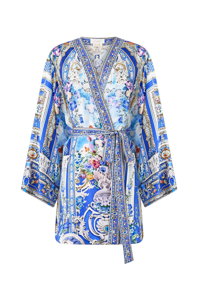 Camilla Short Kimono Wrap - Ottoman Opulence