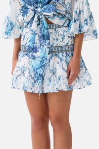 Camilla Short Shirred Skirt - The Porcelain Parlour
