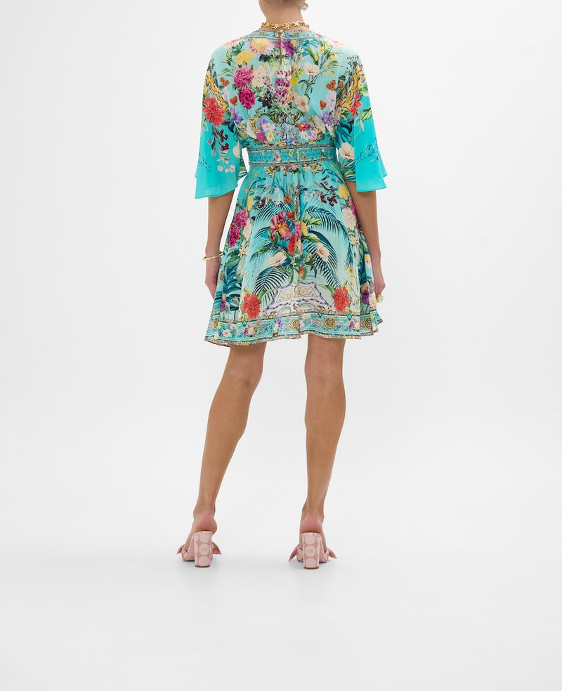 Camilla Short Waisted Dress - Gardens Of Queluz
