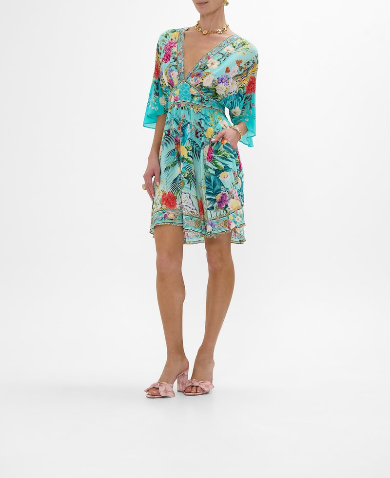 Camilla Short Waisted Dress - Gardens Of Queluz