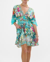 Camilla Short Waisted Dress - Gardens Of Queluz