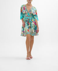 Camilla Short Waisted Dress - Gardens Of Queluz