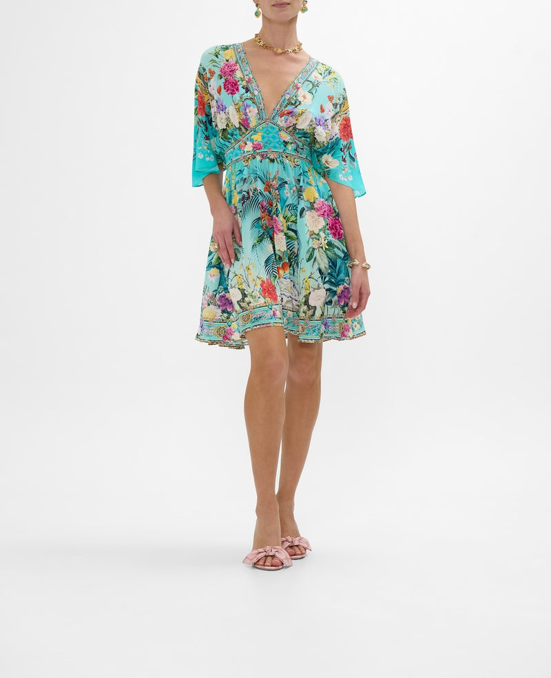 Camilla Short Waisted Dress - Gardens Of Queluz