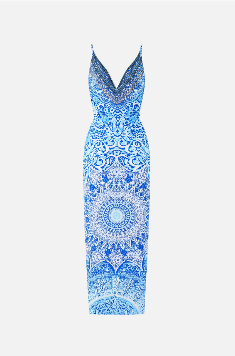 Camilla Strappy Dress With Twist Front - The Bosphorous
