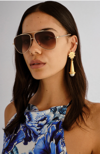Camilla The Voyage Sunglasses - Gold/Leopard