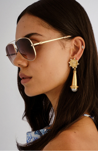Camilla The Voyage Sunglasses - Gold/Leopard