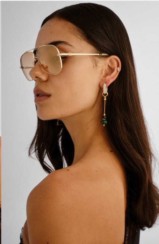 Camilla The Voyage Sunglasses - Gold/Natural Tort
