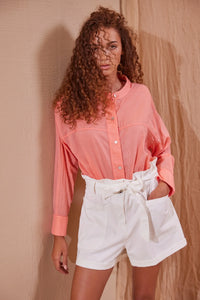 Devotion Twins Dennise Shirt  - Coral