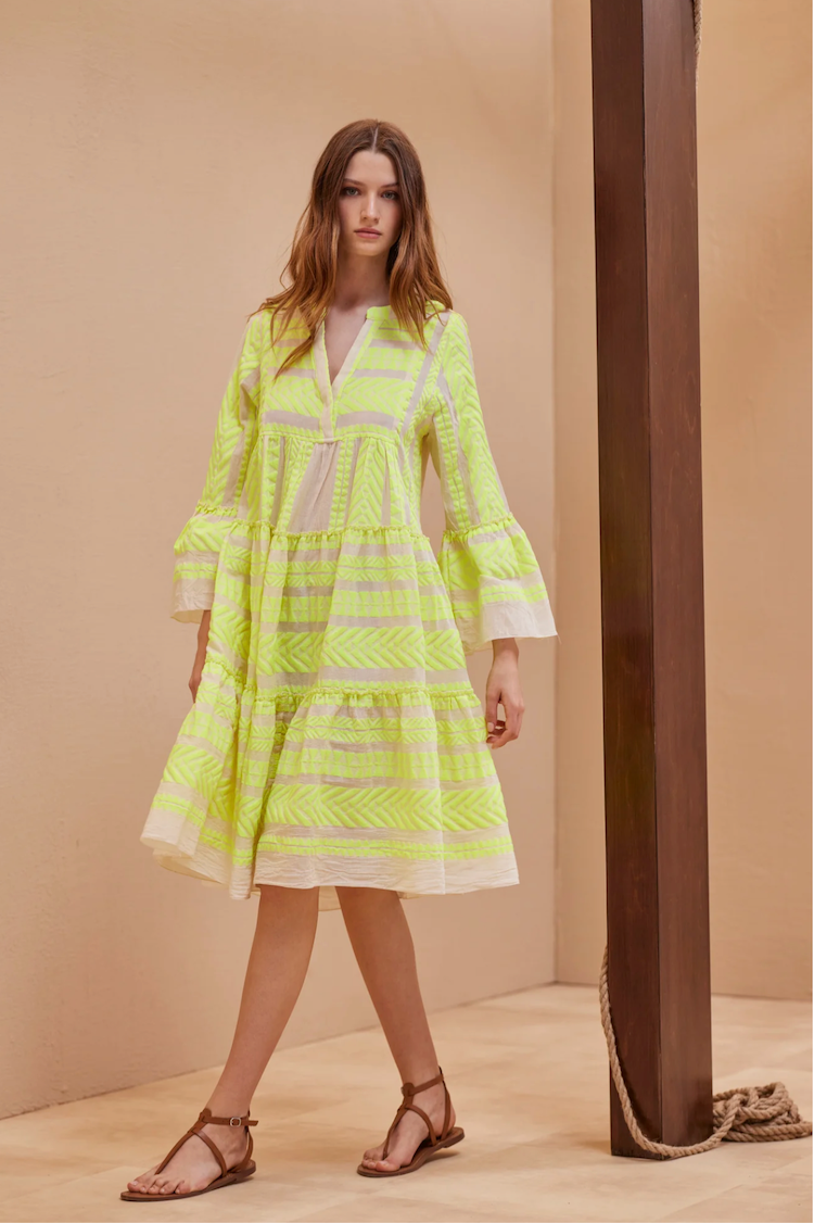 devotion neon dress Devotion Twins Ella Midi Dress