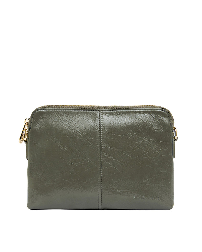 Elms + King Small Bowery Clutch/Wallet - Khaki Crinkle