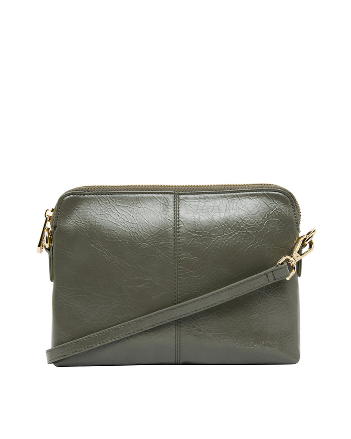 Elms + King Small Bowery Clutch/Wallet - Khaki Crinkle