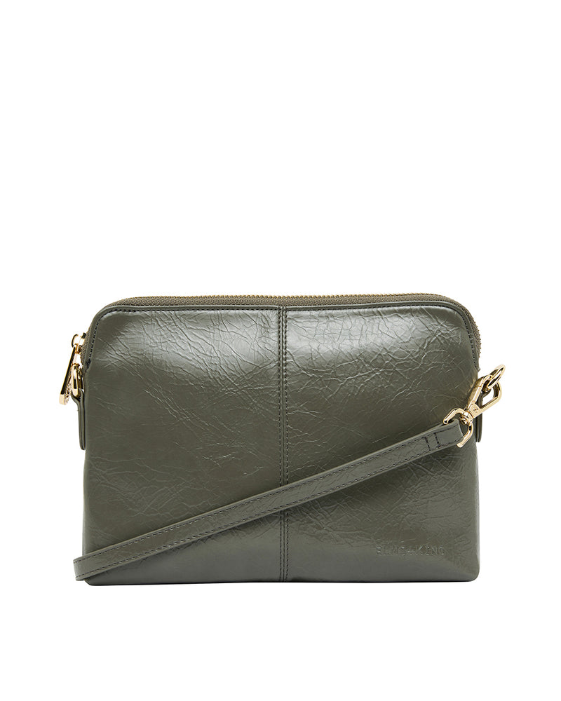 Elms + King Small Bowery Clutch/Wallet - Khaki Crinkle