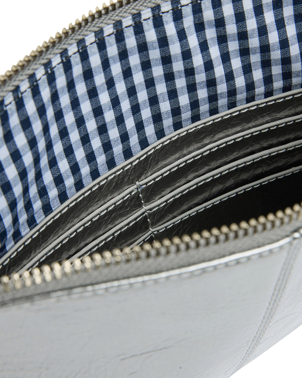 Elms + King Small Bowery Clutch/Wallet - Titanium Crinkle