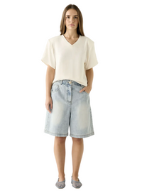 Esmaee Bayview Denim Bermuda Shorts – Blue Denim