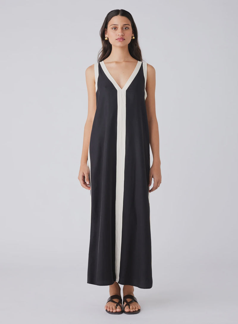 Esmaeé Monochrome Dress - Black/Cream