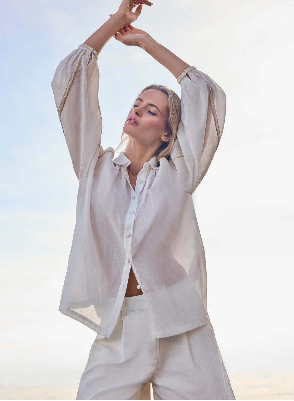 Esmaee Coastline Blouse - Ivory