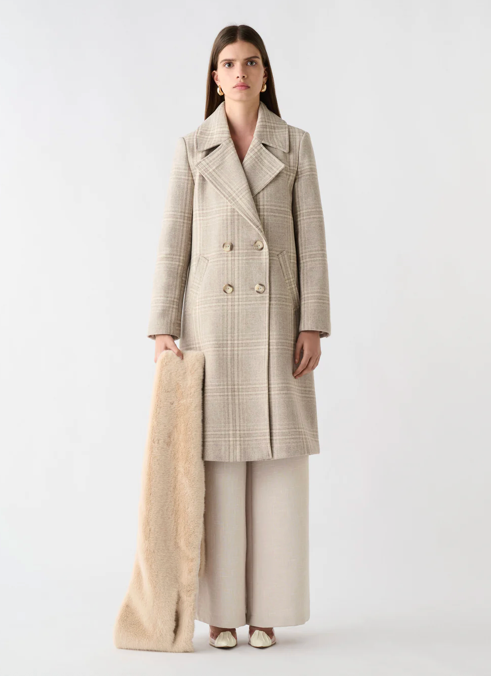 Esmaee Edition Coat - Cream Check