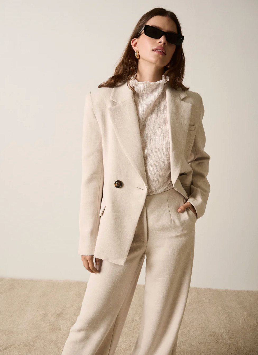 Esmaee Eternal Blazer - Oatmeal