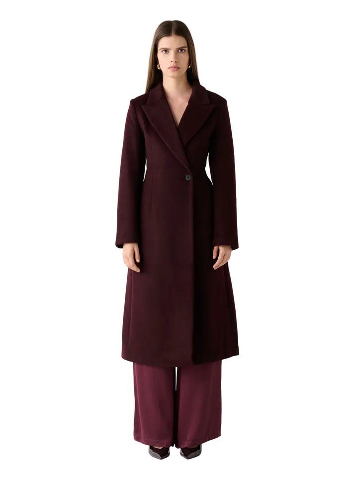 Esmaee Eternal Coat - Wine