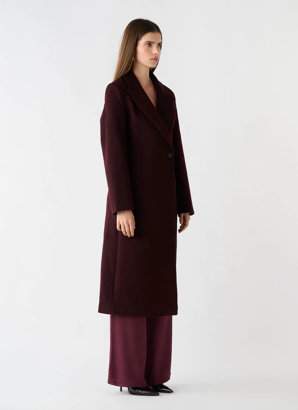 Esmaee Eternal Coat - Wine