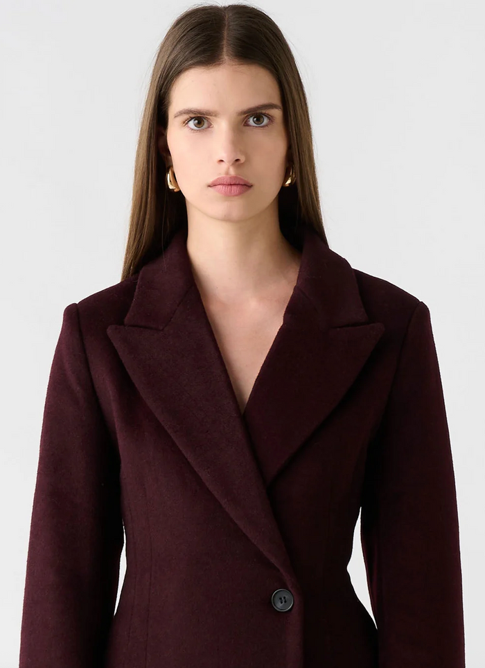 Esmaee Eternal Coat - Wine