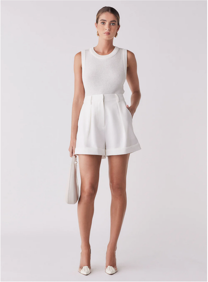 Esmaee Rebound Knit Tank - Ivory