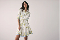Esmaee Tranquility Mini Dress - Olive Floral