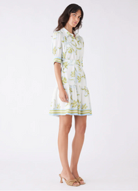Esmaee Tranquility Mini Dress - Olive Floral