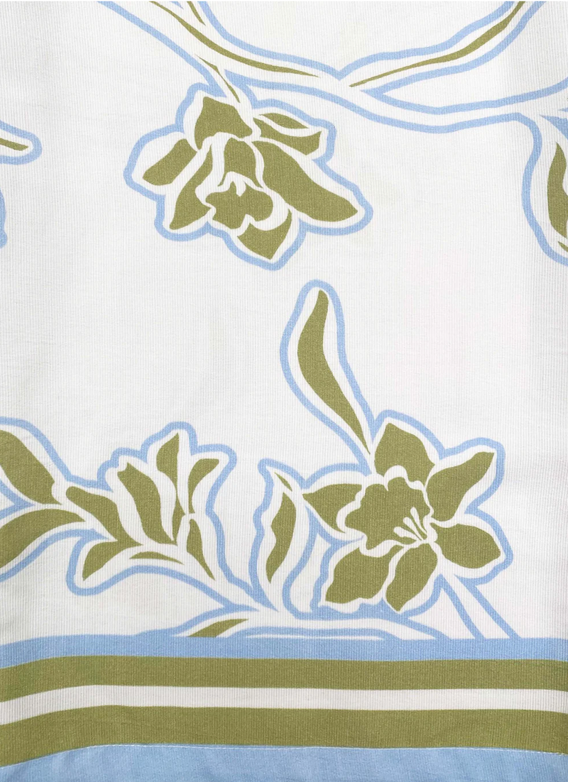 Esmaee Tranquility Shirt -Olive Floral