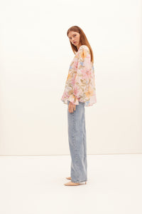 Kate Ford Gladioli Frilled Skirt